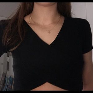 Kendall and Kylie black crop top